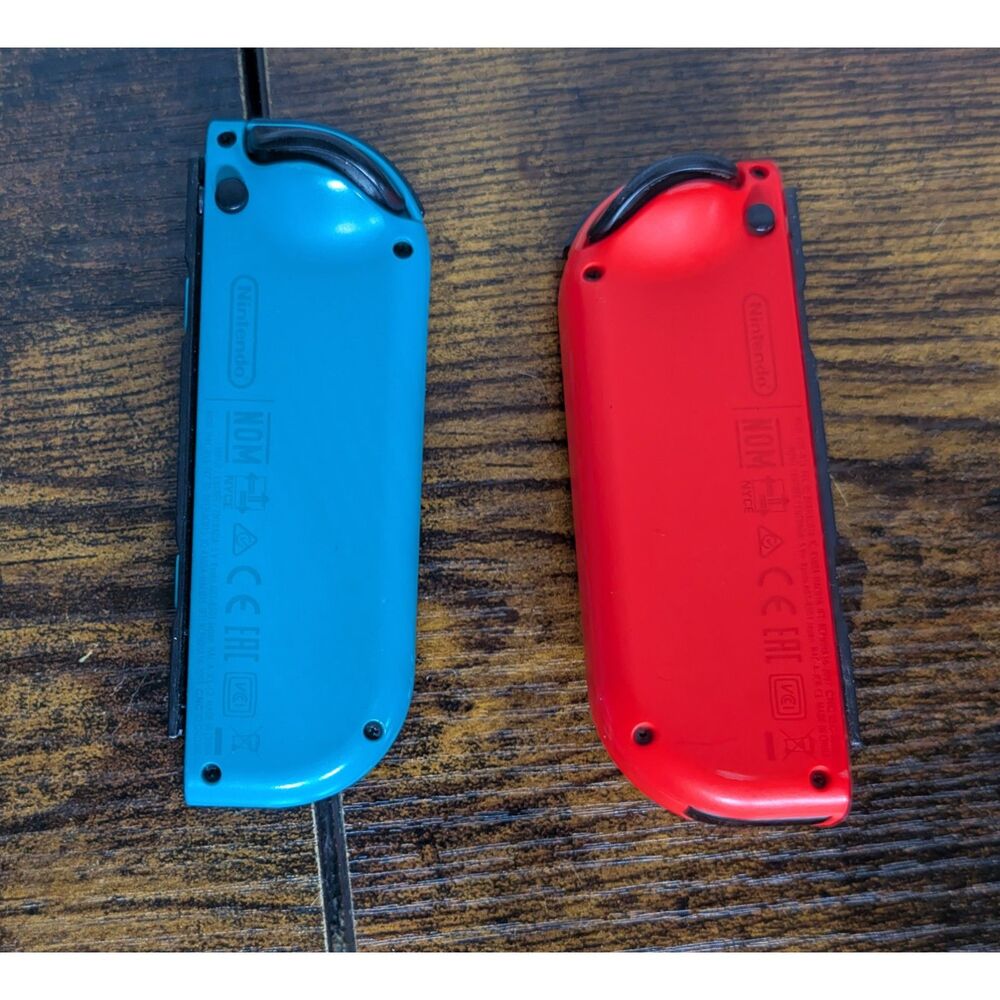 Nintendo Switch Joy-Con Pair Neon Blue Red OEM Genuine Tested Working - Picture 2 of 2